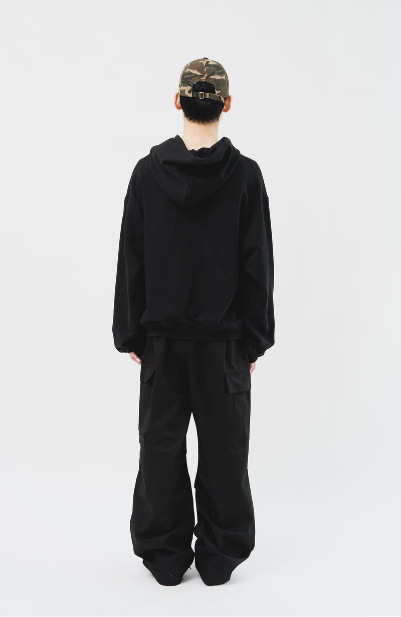 (MADE) Blue Star Softy Hoodie_Black