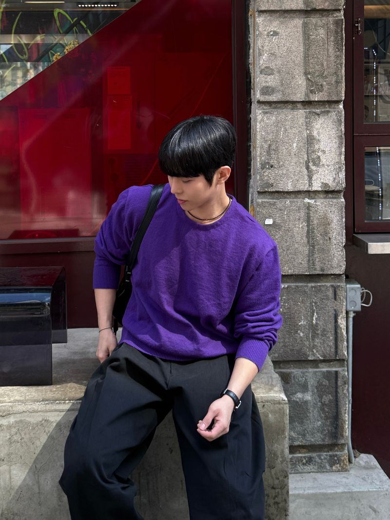 Fade cooling round knitwear