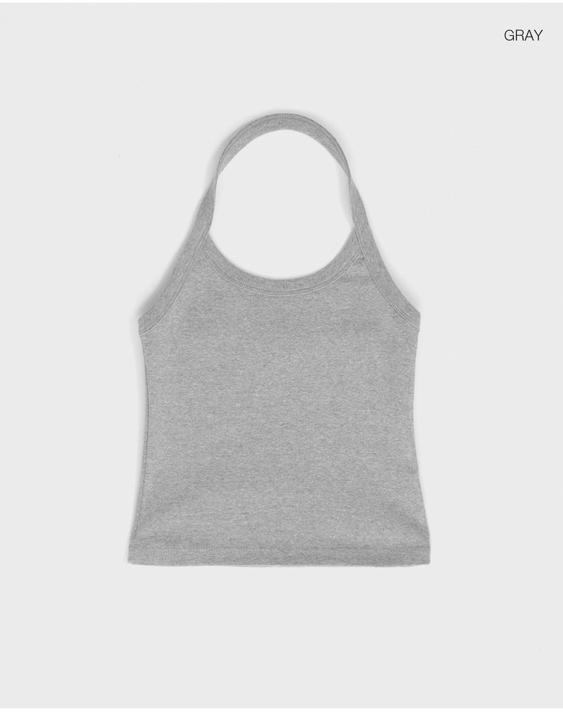 [B-BASIC] Standard Strap Halter Tank Top