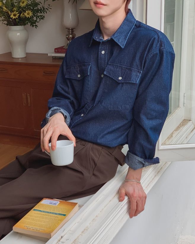 Roku Two-Pocket Denim Shirt