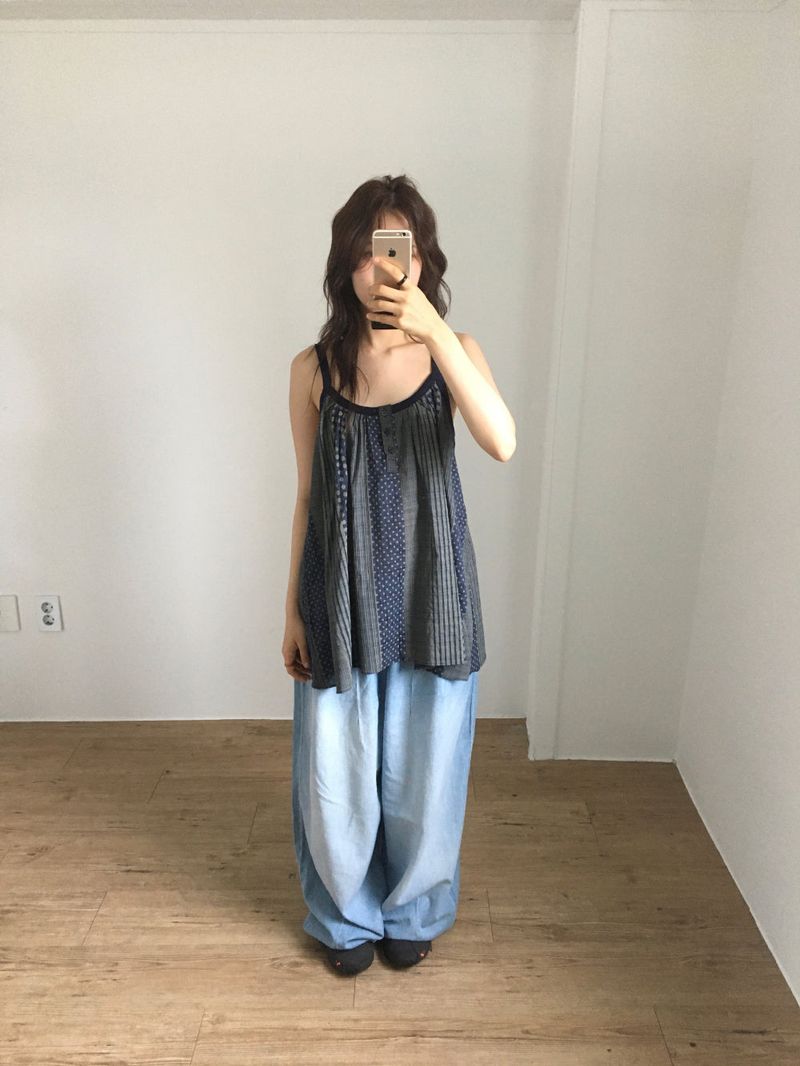 DUGGY（ダギー）の「Humming Patchwork sleeveless (2color)（Tops）」