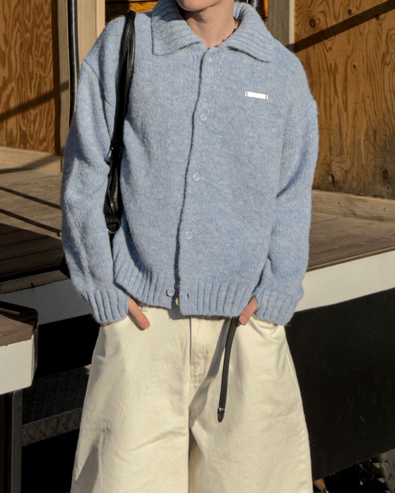 Arin Collared Knit Warmer Cardigan