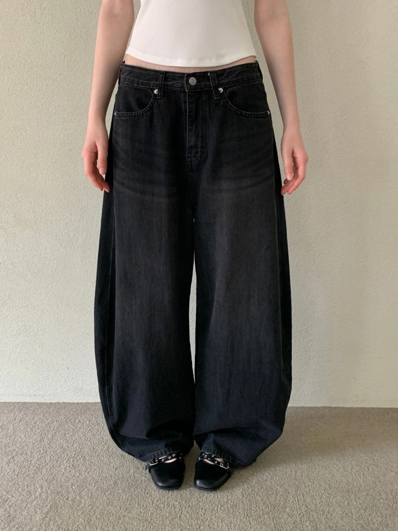 [ORIGINAL] Kor Balloon Denim Summer Wide Pants