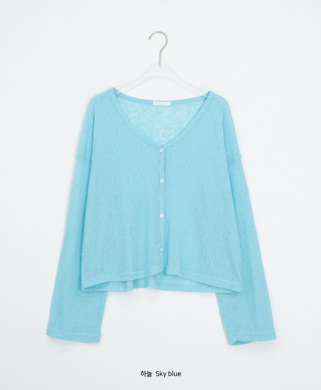 Milkpo Summer Basic Loose-Fit Cardigan
