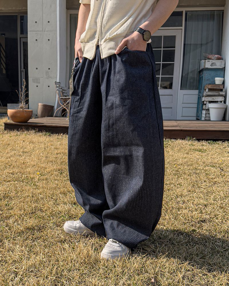 Waze Stripe Curved Denim