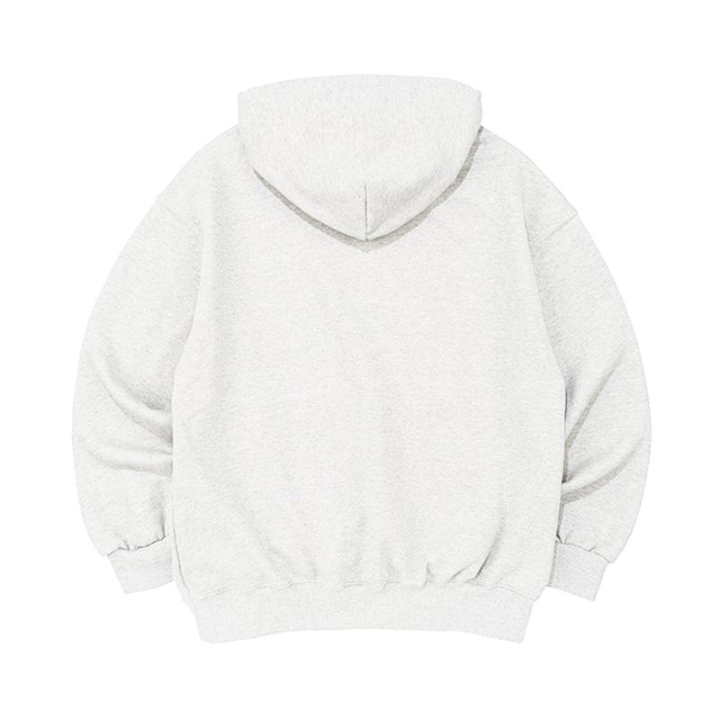 KITSCH CAT JUMPING HOOD TEE (LIGHT MELANGE)