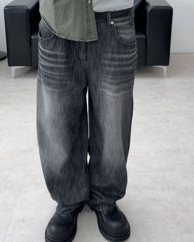 SATIIIZ（サティーズ）の「Carton linen-like washed denim pants（Pants）」