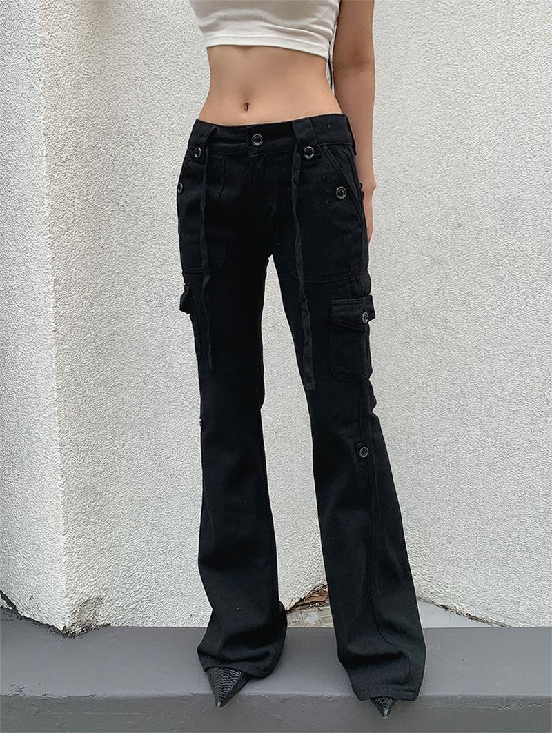 CARGO SLIM BOOTS CUT PANTS (2C)