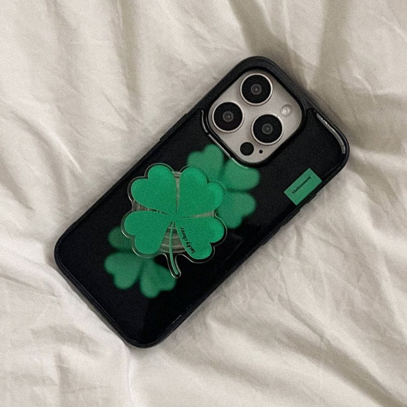 [Mademoment] lucky clover design iphone epoxy case