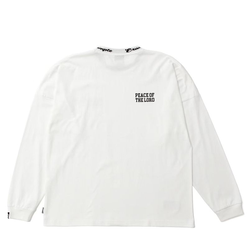 EXAMPLE CURSIVE CIRCLE LOGO BIGCOLLAR L/S TEE