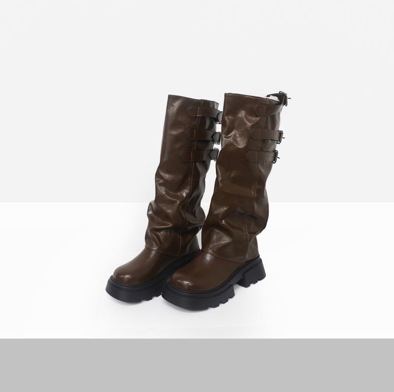 Romina Backstrap Long Boots