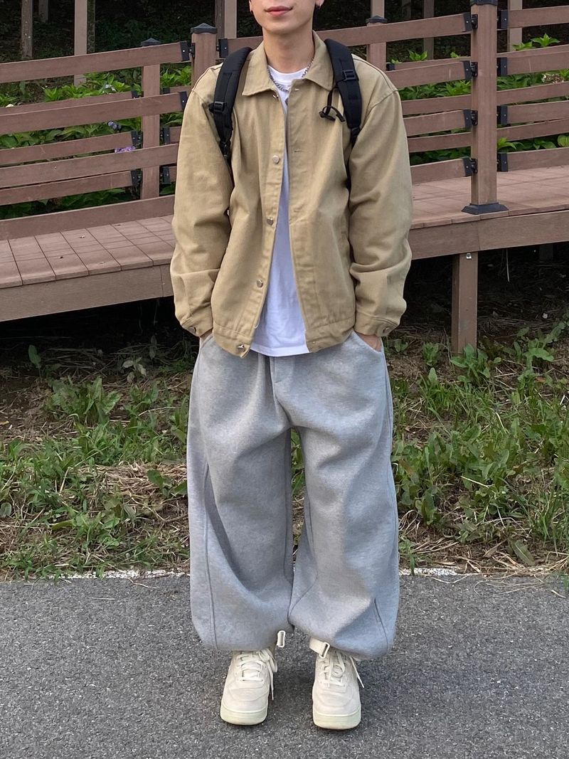 Avang Balloon Sweat Jogger Pants 4C