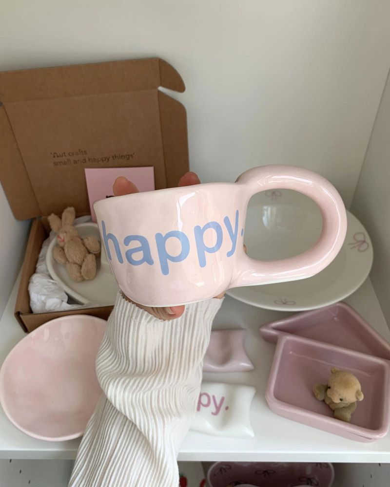 nutceramic（ナットセラミック）の「ハッピーマグ ベビーピンク（食器/キッチングッズ）」