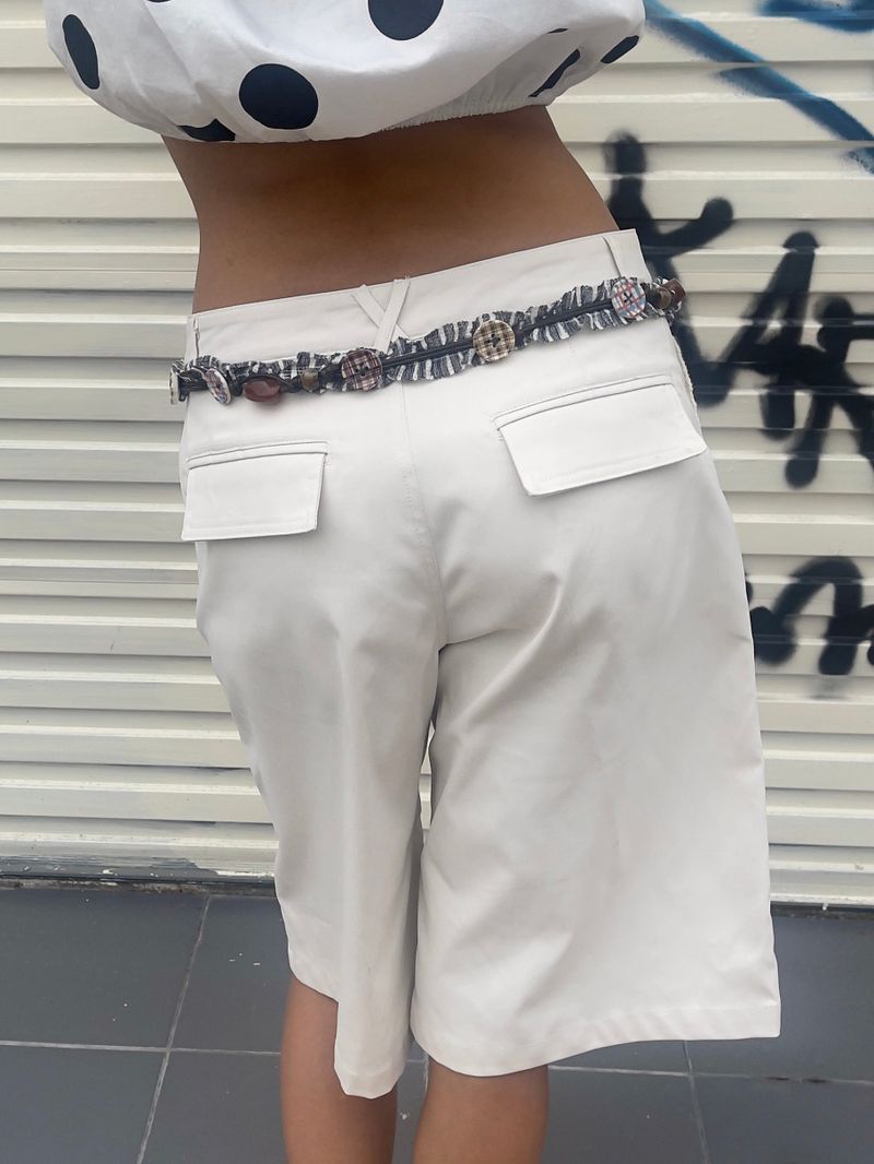 UnsocialNight beige lace three-piece pants