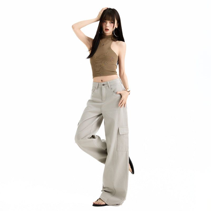 Gorpcore Deconstructed Multi-Pocket Cargo Denim Pants