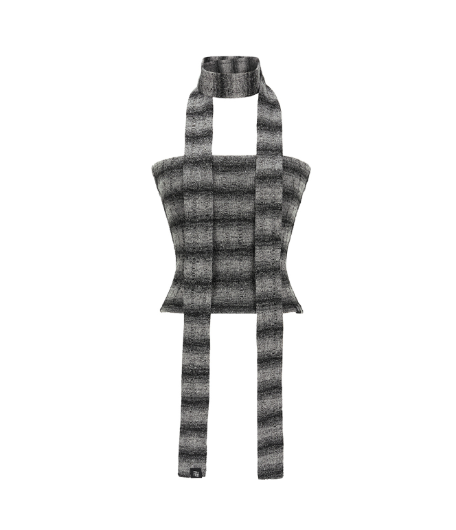 mnem（ムネム）の「[mnem] Cheshire Tube Top Set (black)（Tops）」