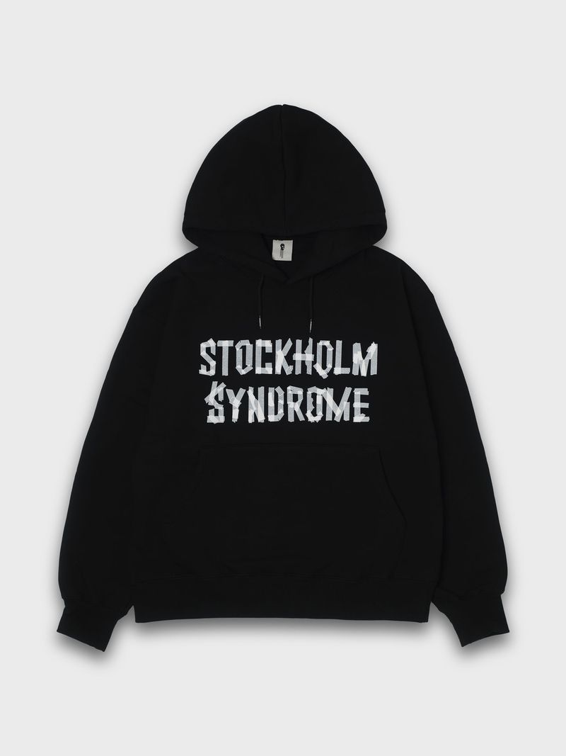 stockholm syndrome（ストックホルムシンドローム）の「テープフーディー - BLACK（トップス）」