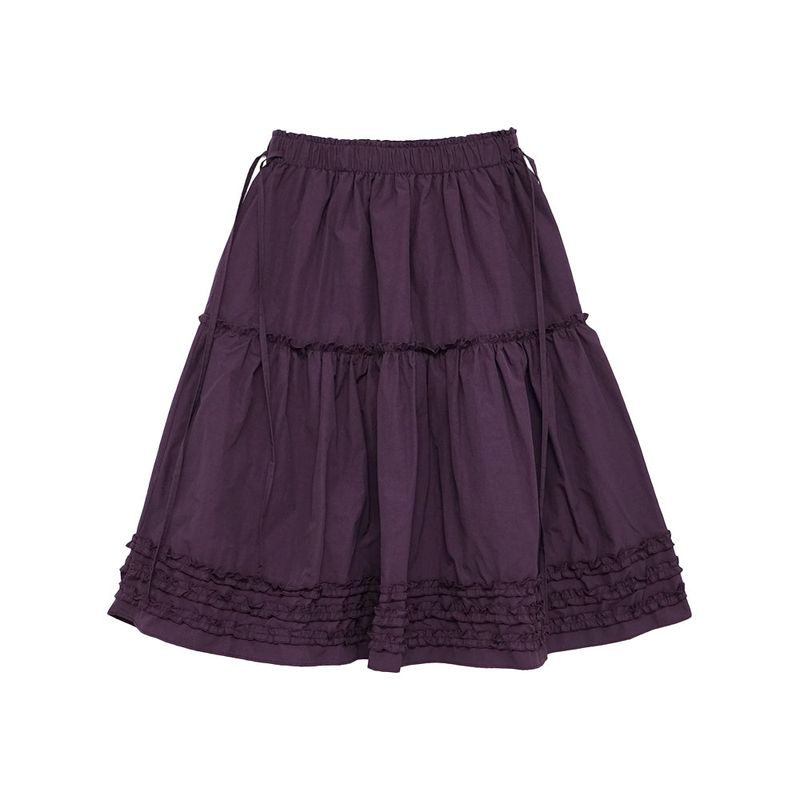 Katie Frill Midi Skirt (deep purple)