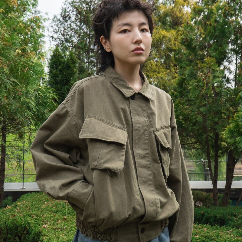 Quiet Trucker Jacket / Olive