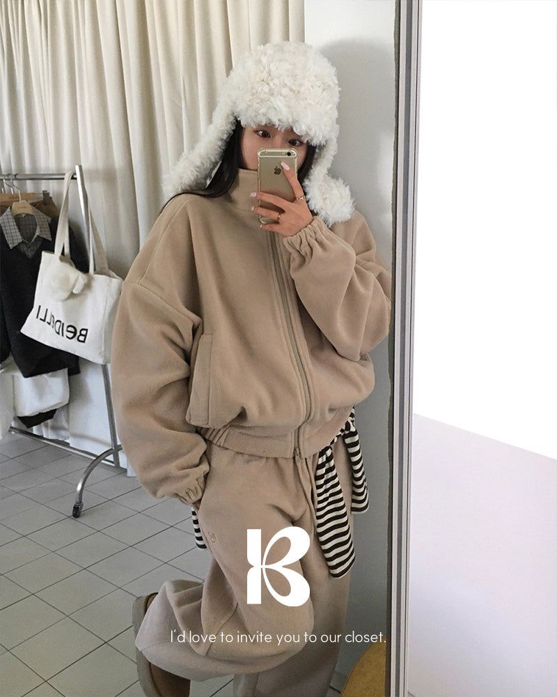 [ORIGINAL] WINDY ZIP-UP FLEECE SET