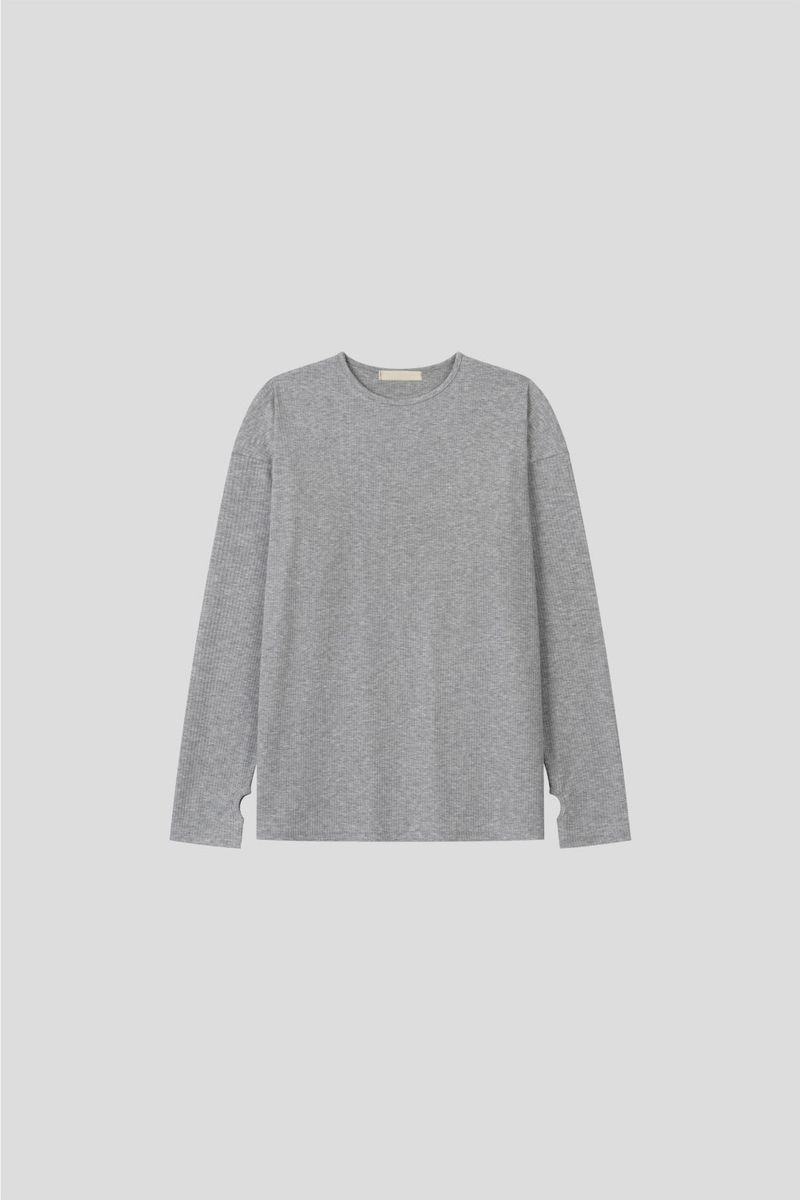 LMN Normal Soft V-neck Long Sleeve Tee (4 colors)