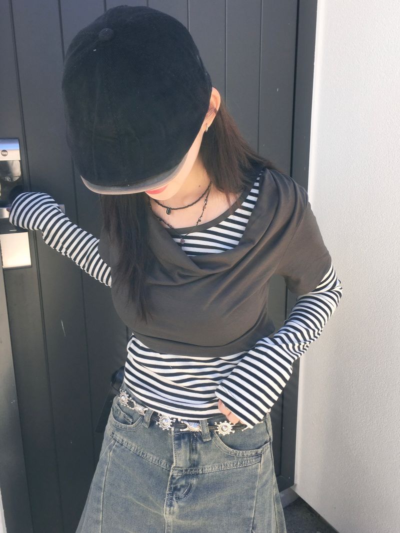 Draped Layered T-Shirt (2c)