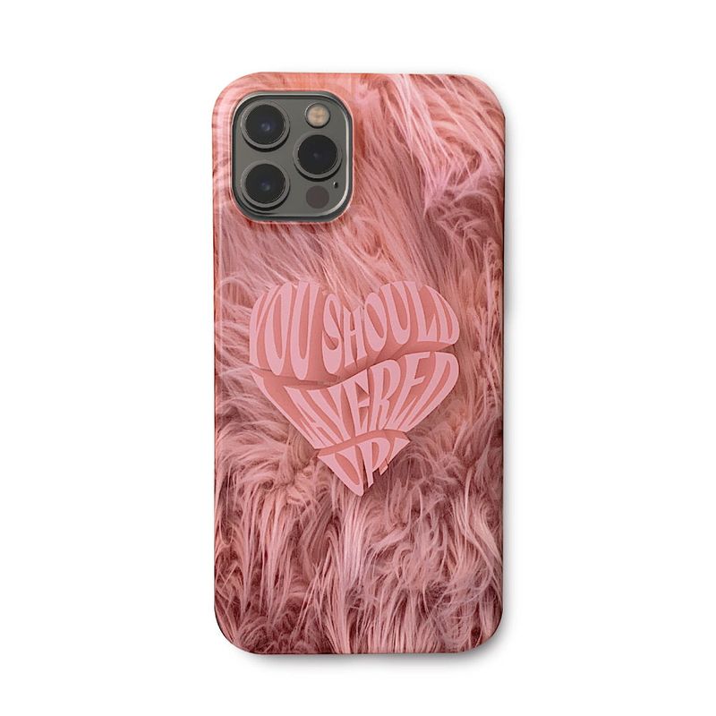PINK FUR PHONE CASE (HARD)