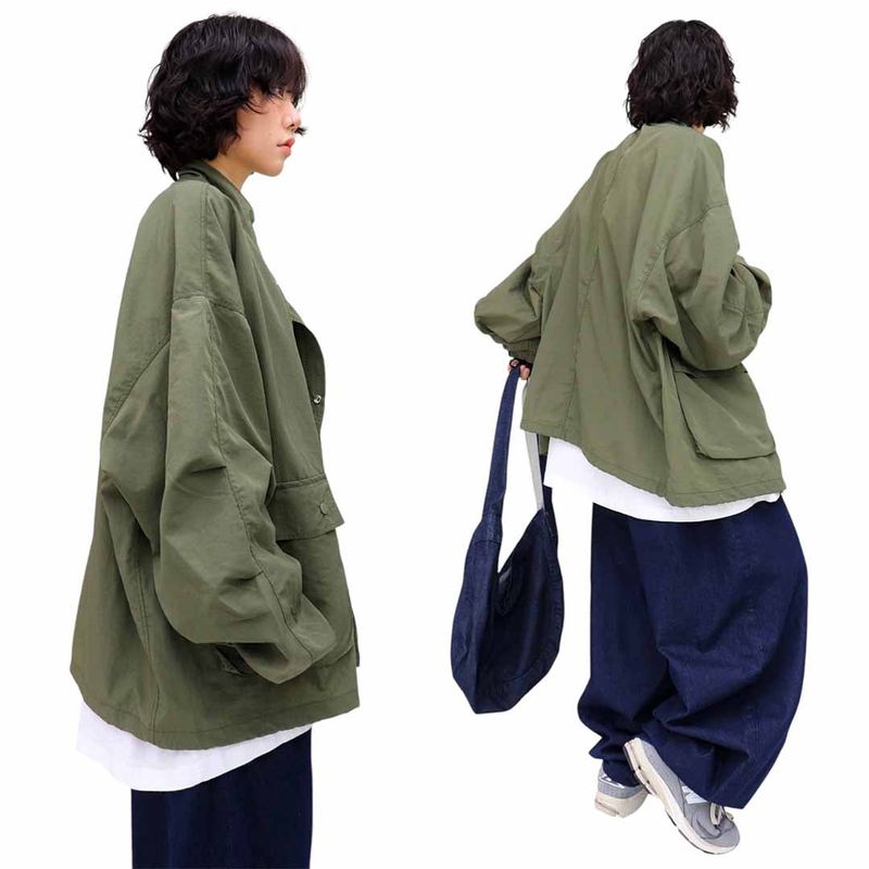 Oversized Lightweight Nylon Jacket