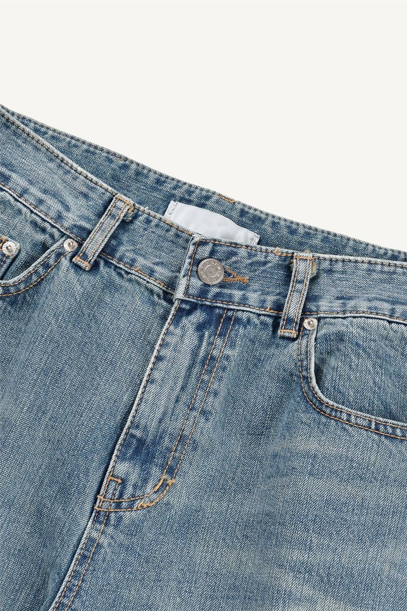 Blue Ocean Straight Denim Pants