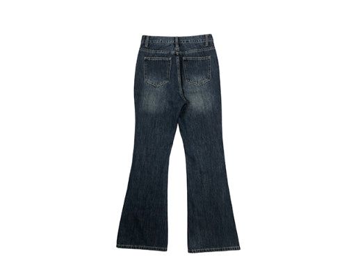 Pinon Bootcut Washing Denim Long Pants