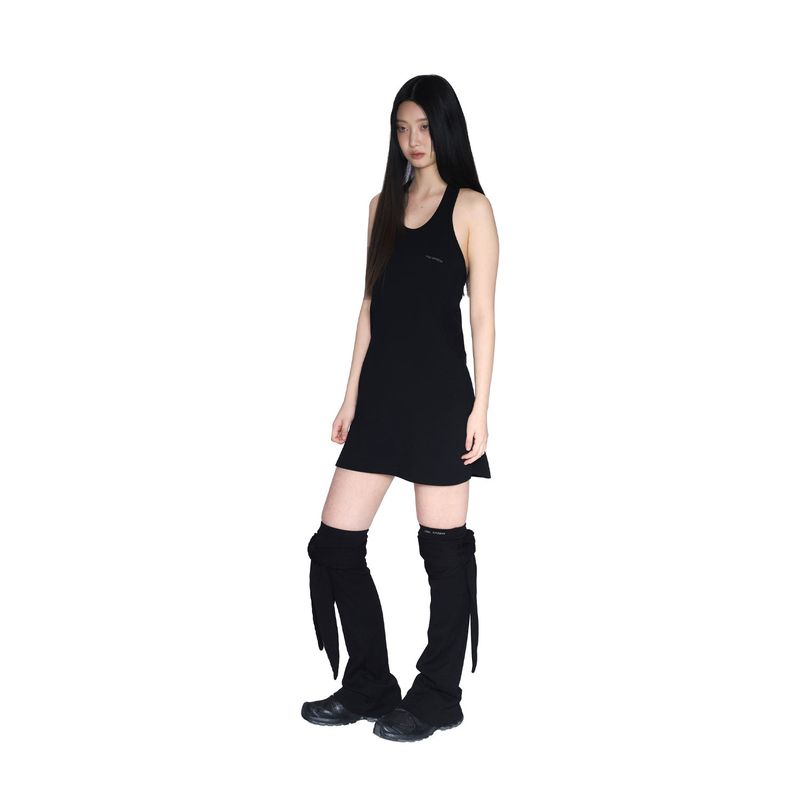 Layered heart halter dress 001