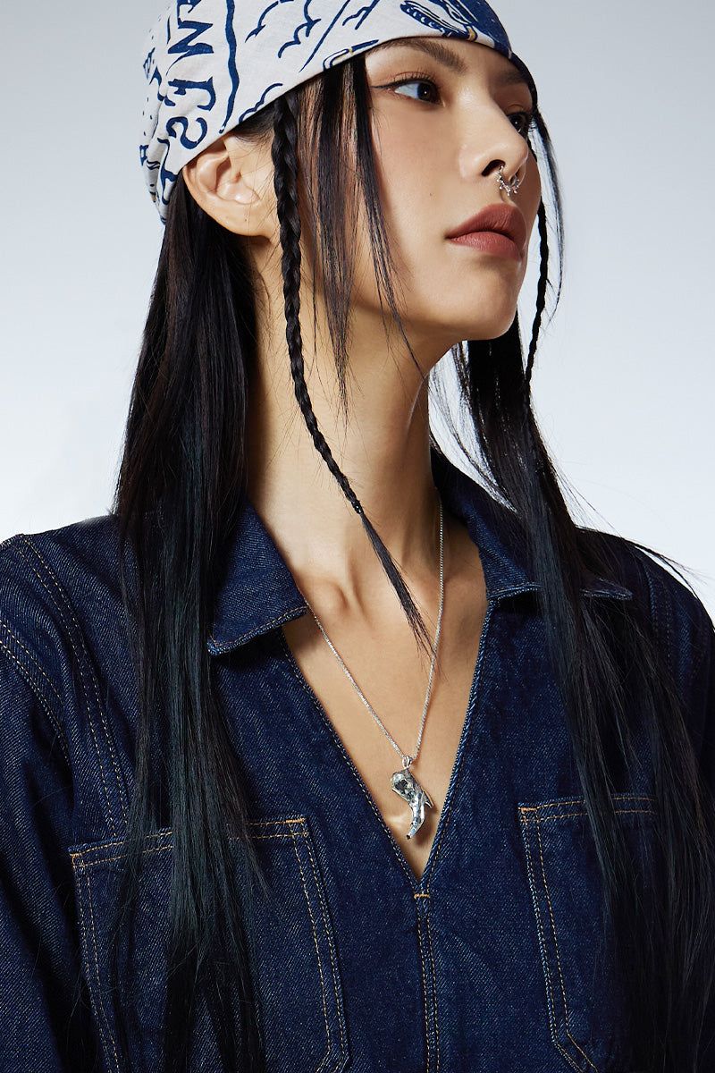 Western Boots Pendant Necklace
