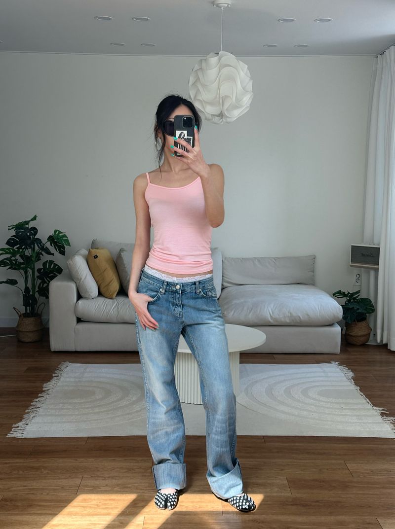 light wash low denim