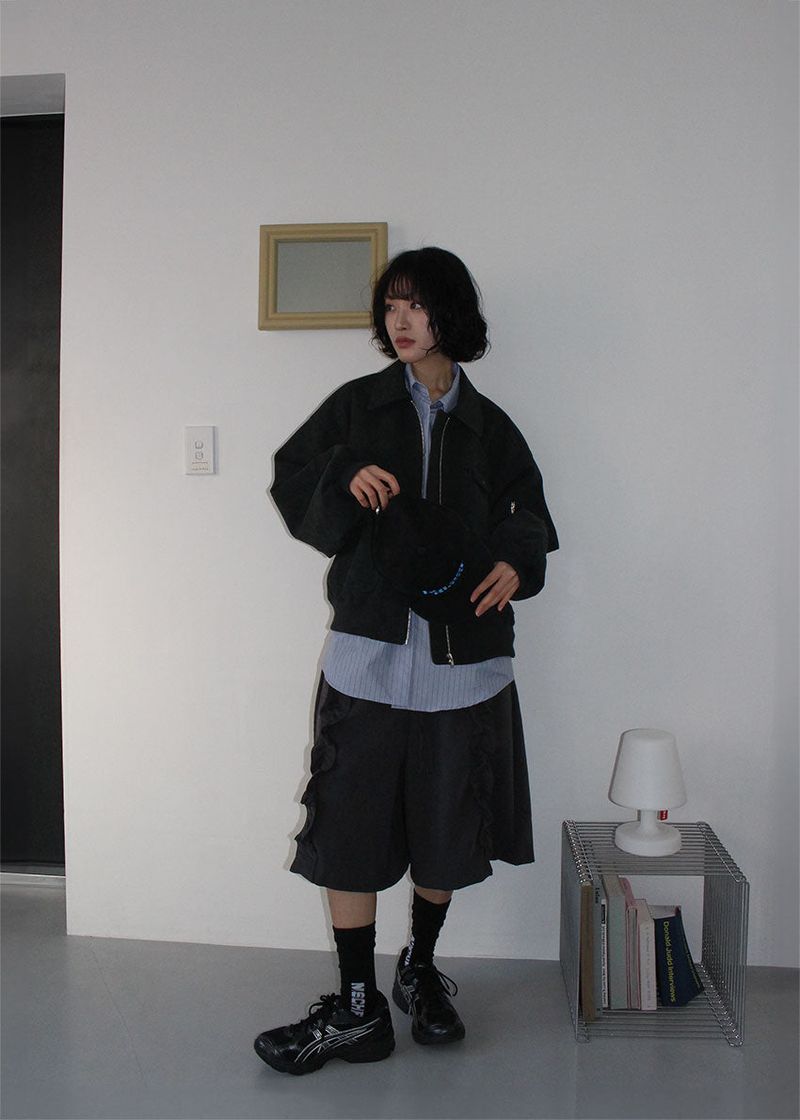 POCKET SUEDE BLOUSON
