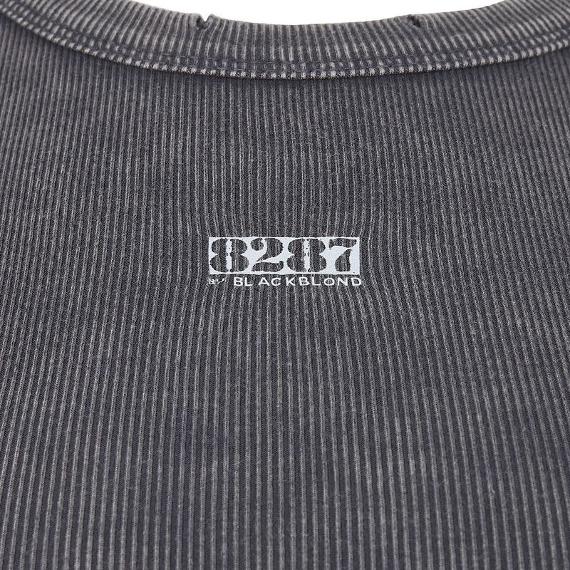 8287 Logo Vintage Sleeveless Tee (Gray)