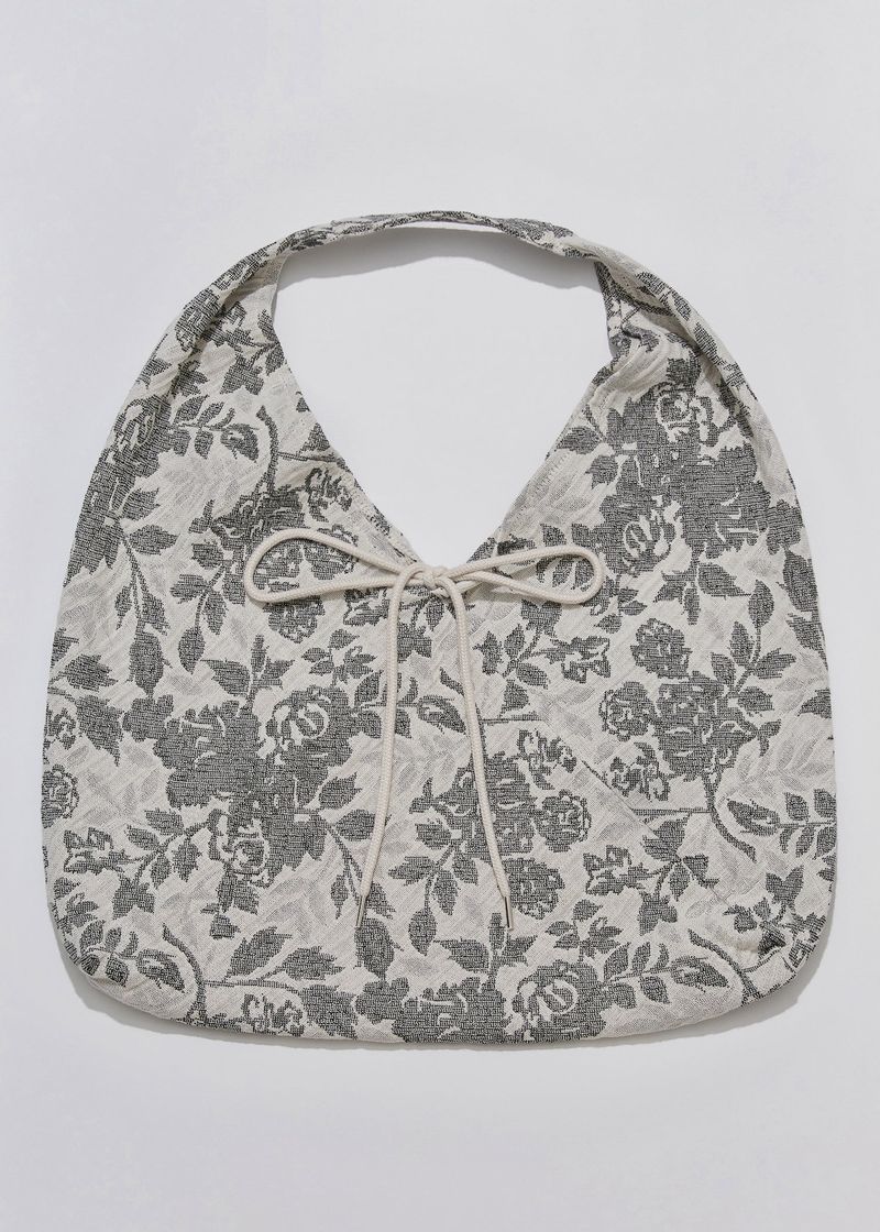Jeanne Soft Jacquard Shoulder Bag_Beige