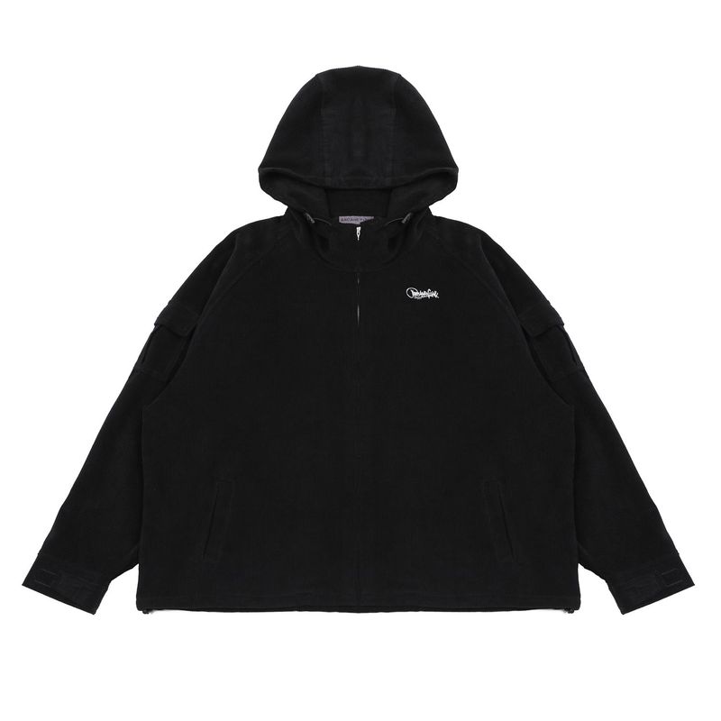 ARCANE FUNK（アーケインファンク）の「CORDUROY HOOD JACKET BLACK（Tops）」