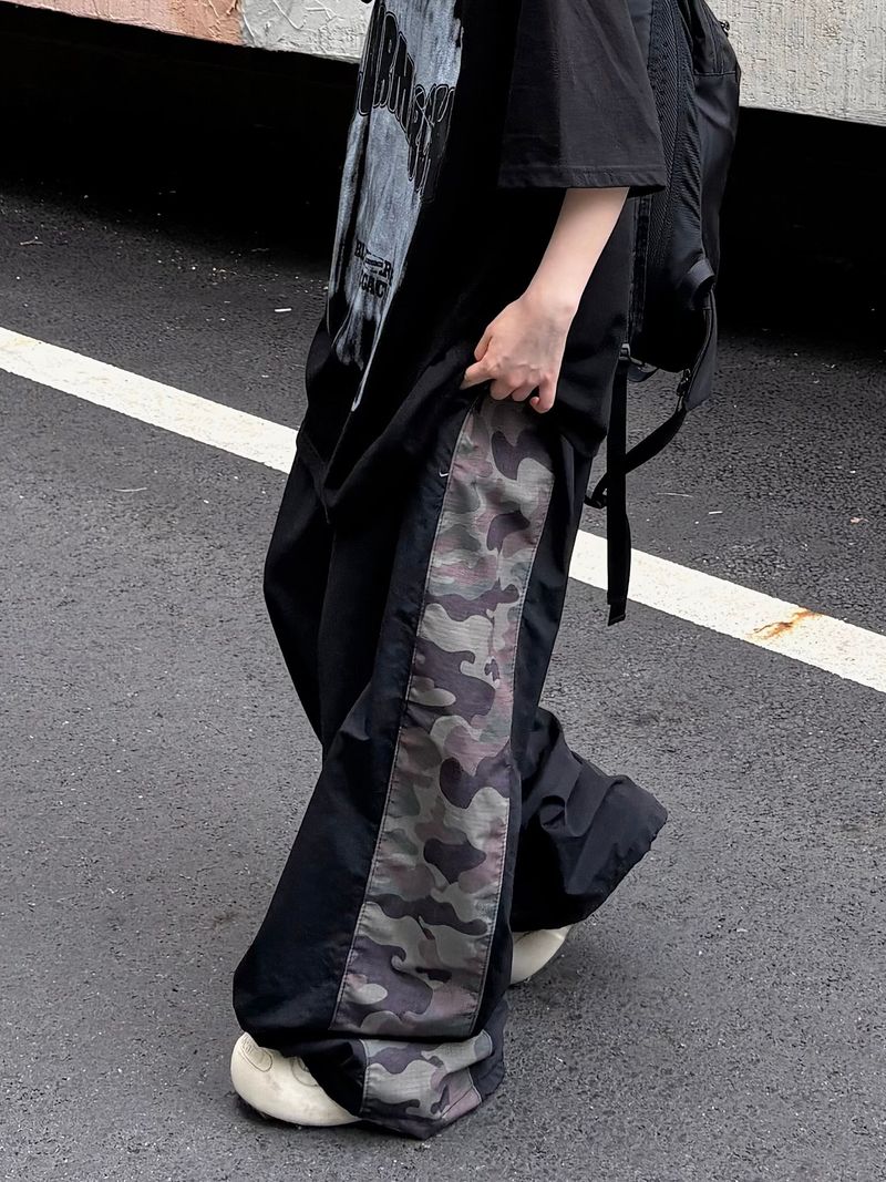 waki camo wide pants