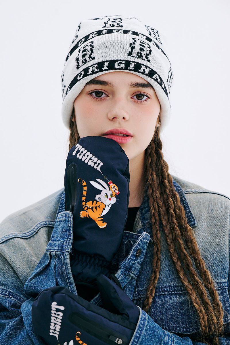 BOMB TIGER RABBIT ZIPPER POCKET GLOVE
