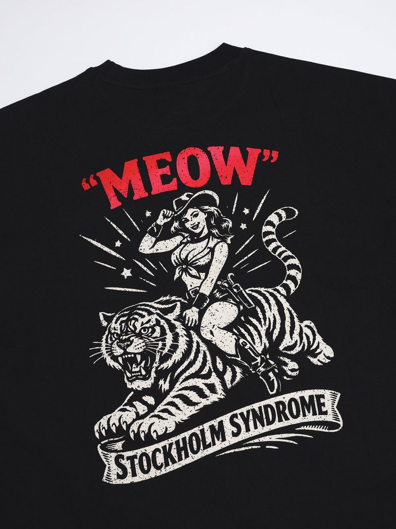 タイガールTシャツ - ブラック