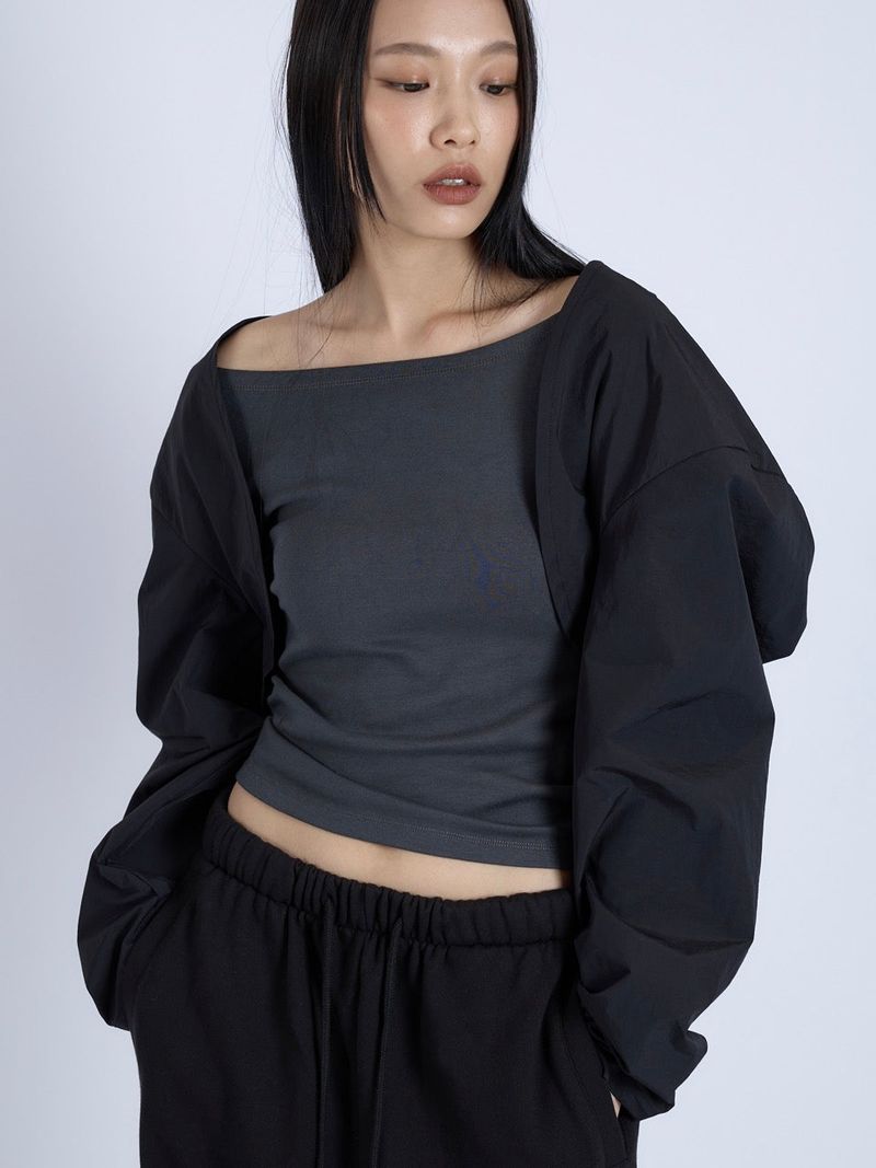 Hooded Shrug, Black