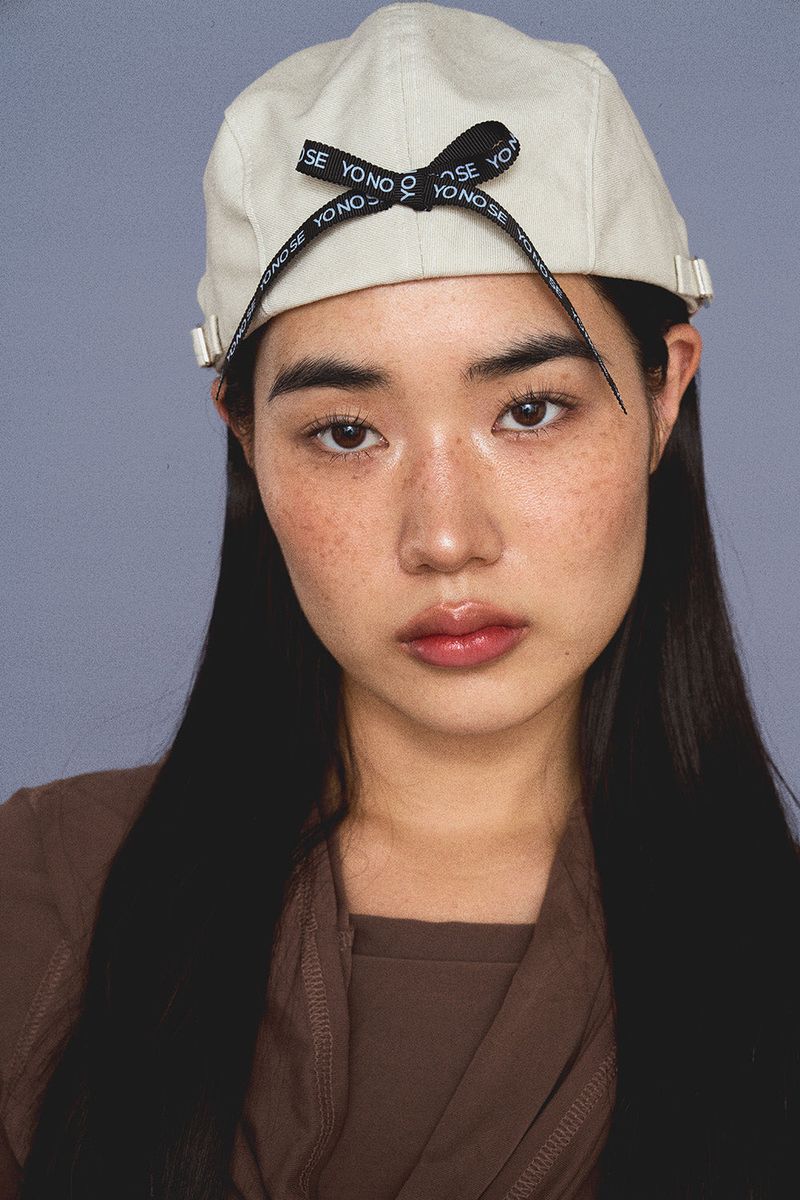 RIBBON HUNTING CAP / IVORY