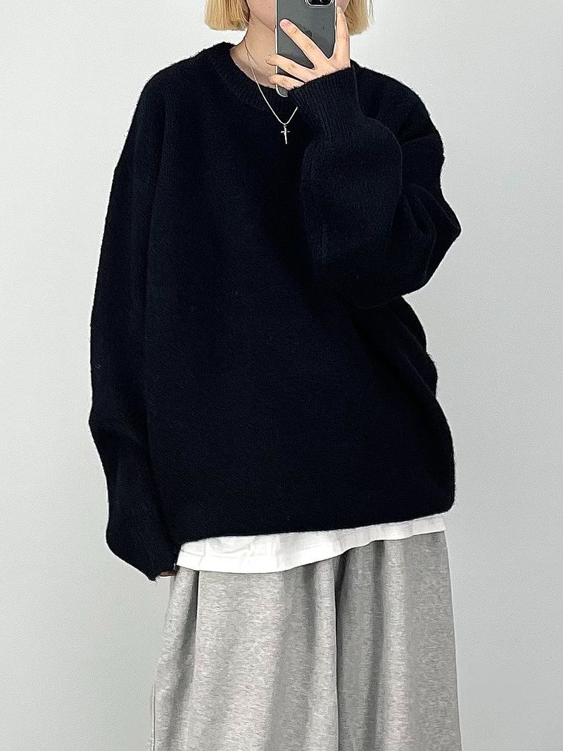 wool knit sweatshirt