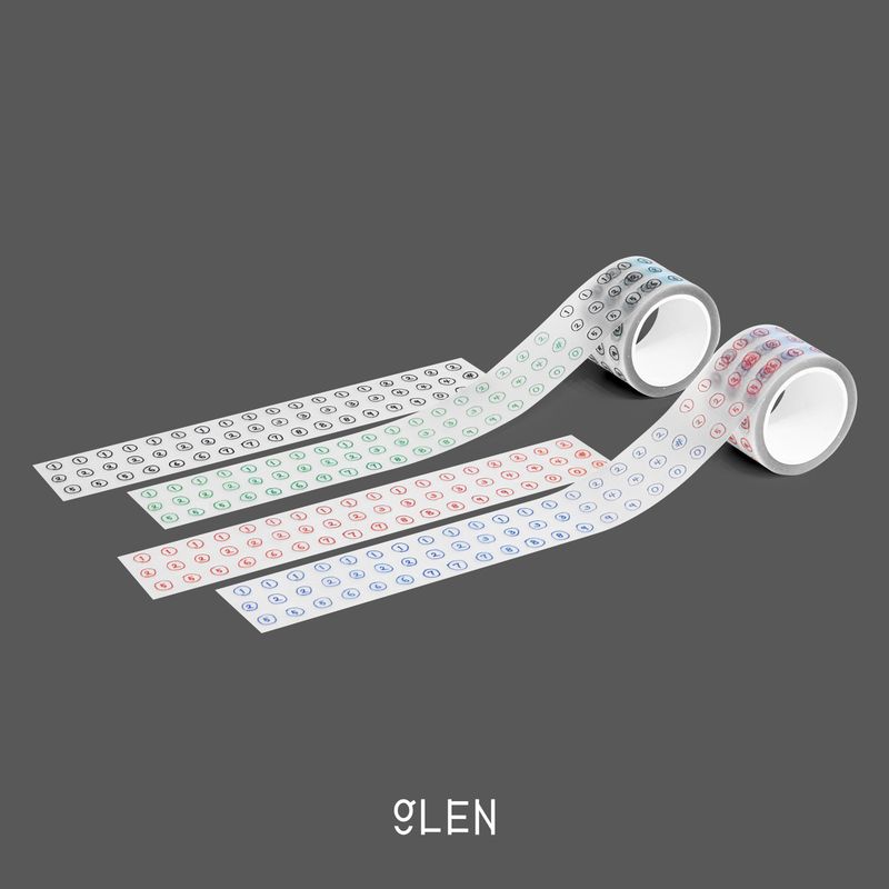 GLENの「ペットドゥードルナンバーキスカットテープ (2Colors)（雑貨/ステーショナリー）」