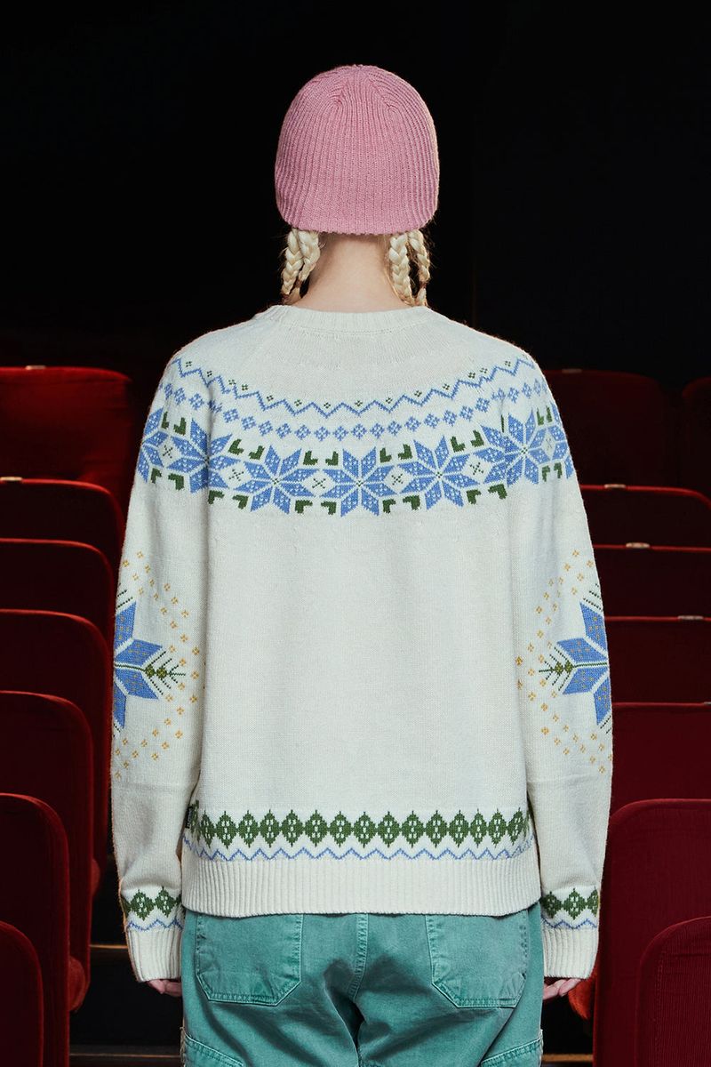 ARGYLE NORDIC KNIT / IVORY
