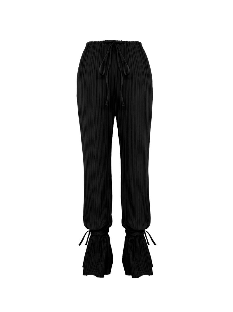 PLEATS ANKLE STRAP PANTS (2 COLOR)