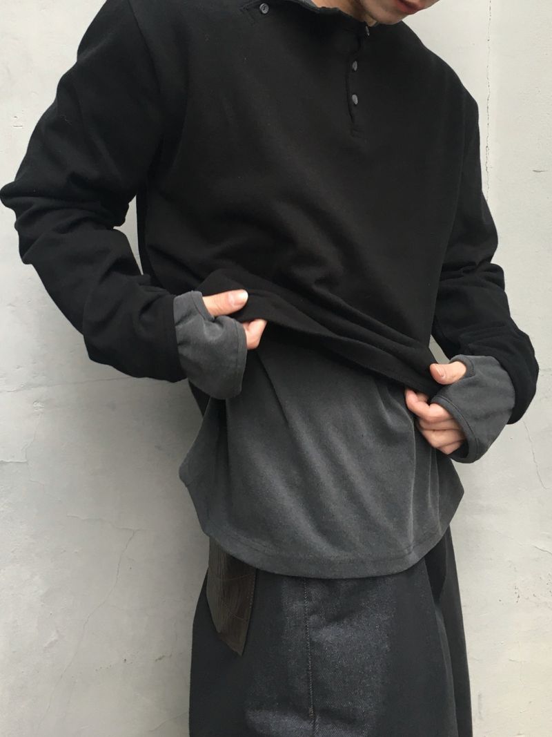 Ber double henley neck long sleeve 3C