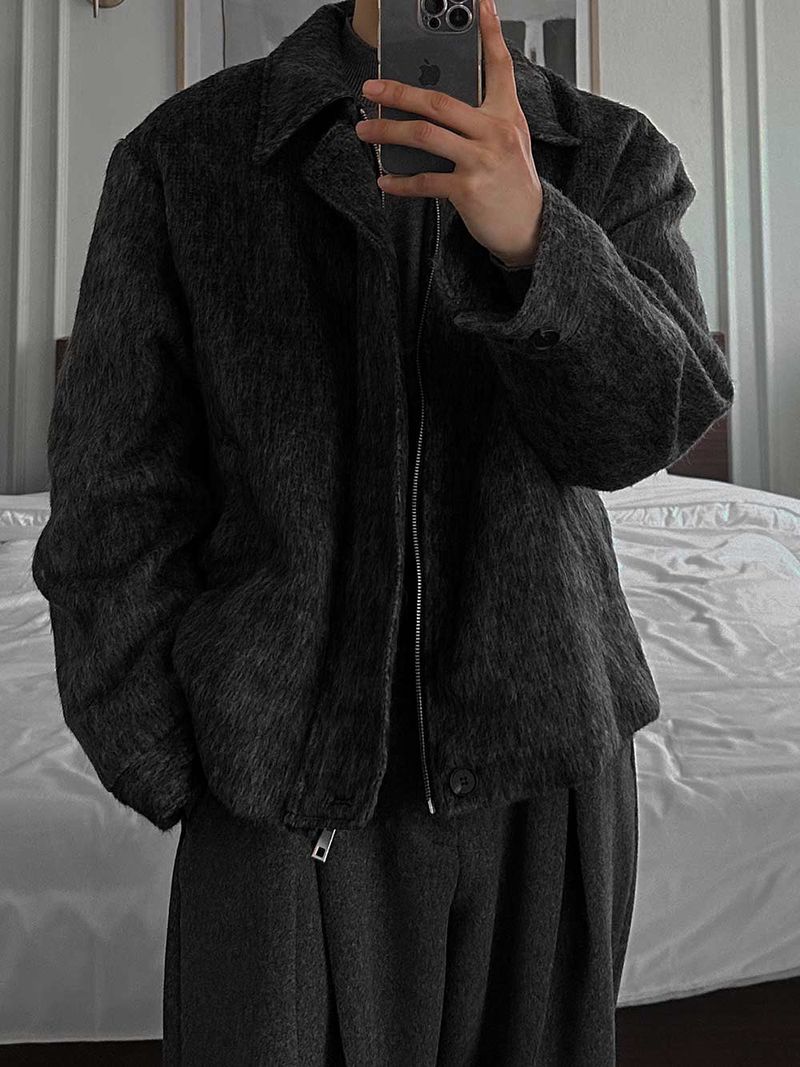 A Nock Mohair Wool Jacket (3color)