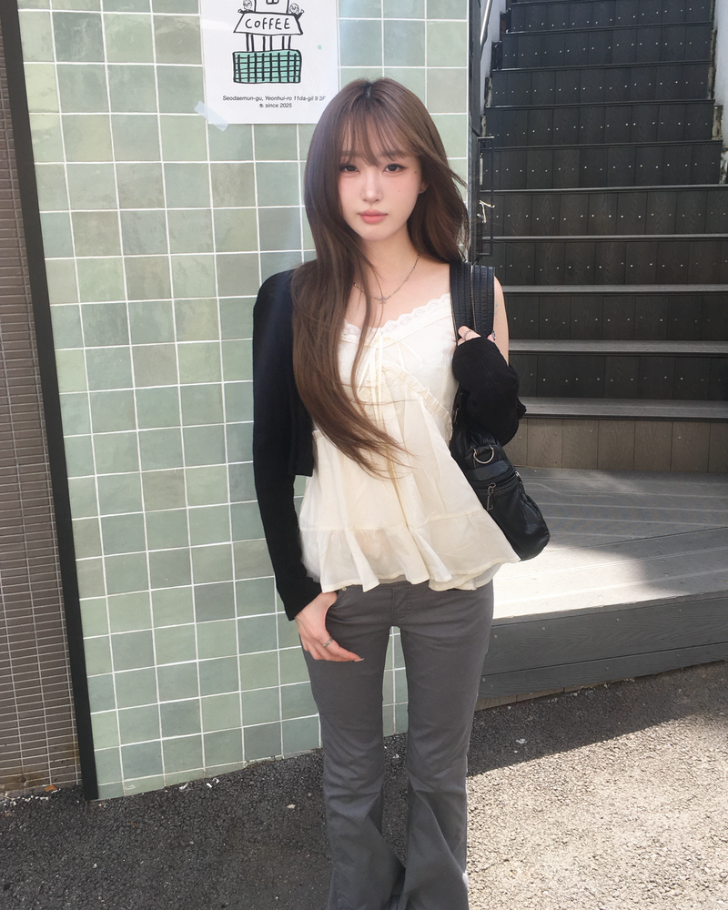 Shirring banding sapn boots cut pants