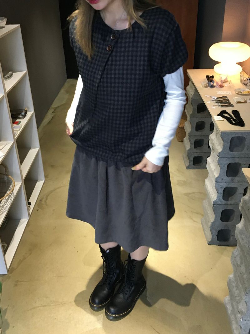 Mone Check Puff Blouse (2c)